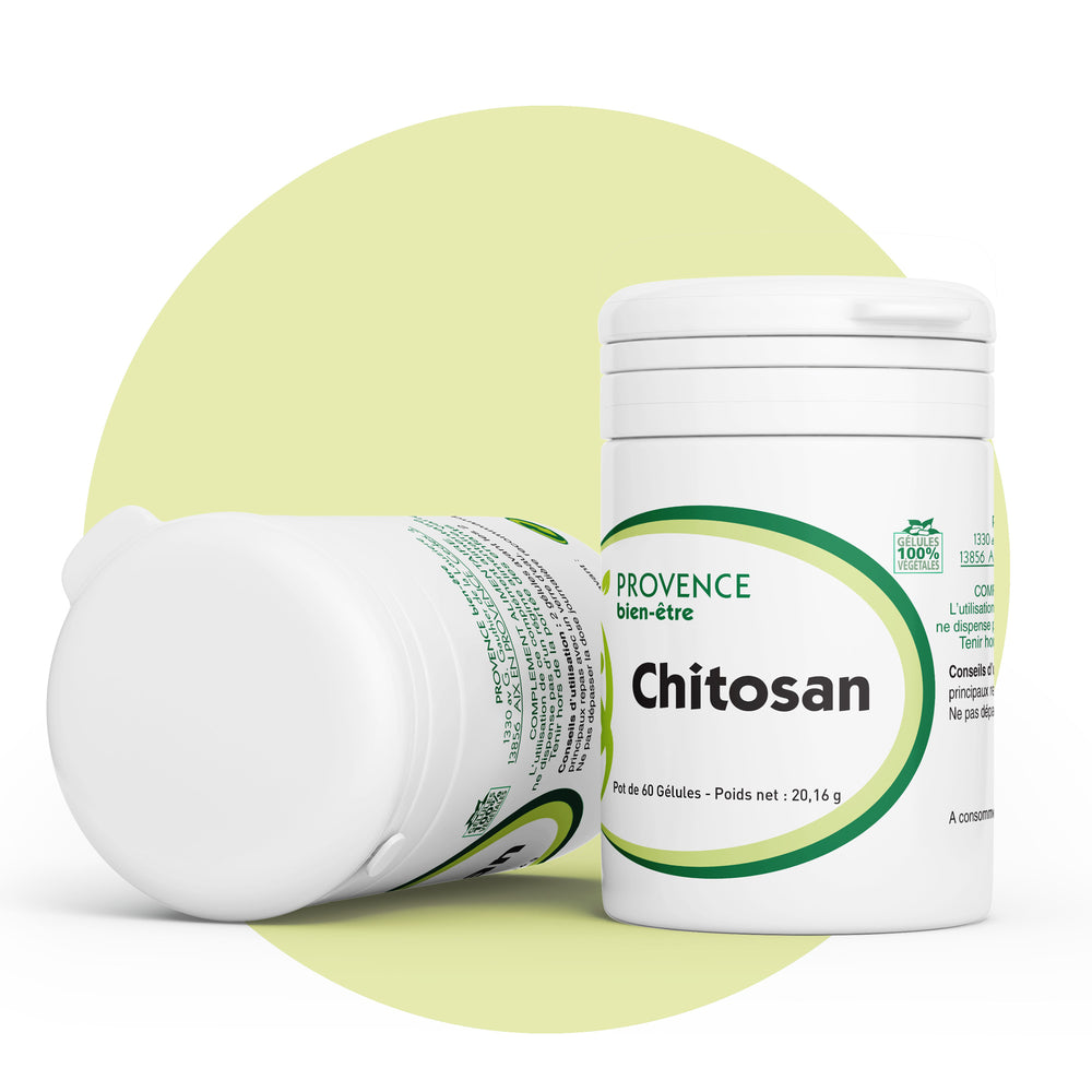 Produits Chitosan | Le capteur de graisses | Capture jusqu’à 12 fois son poids en graisse | Fabriqué en France 🇫🇷