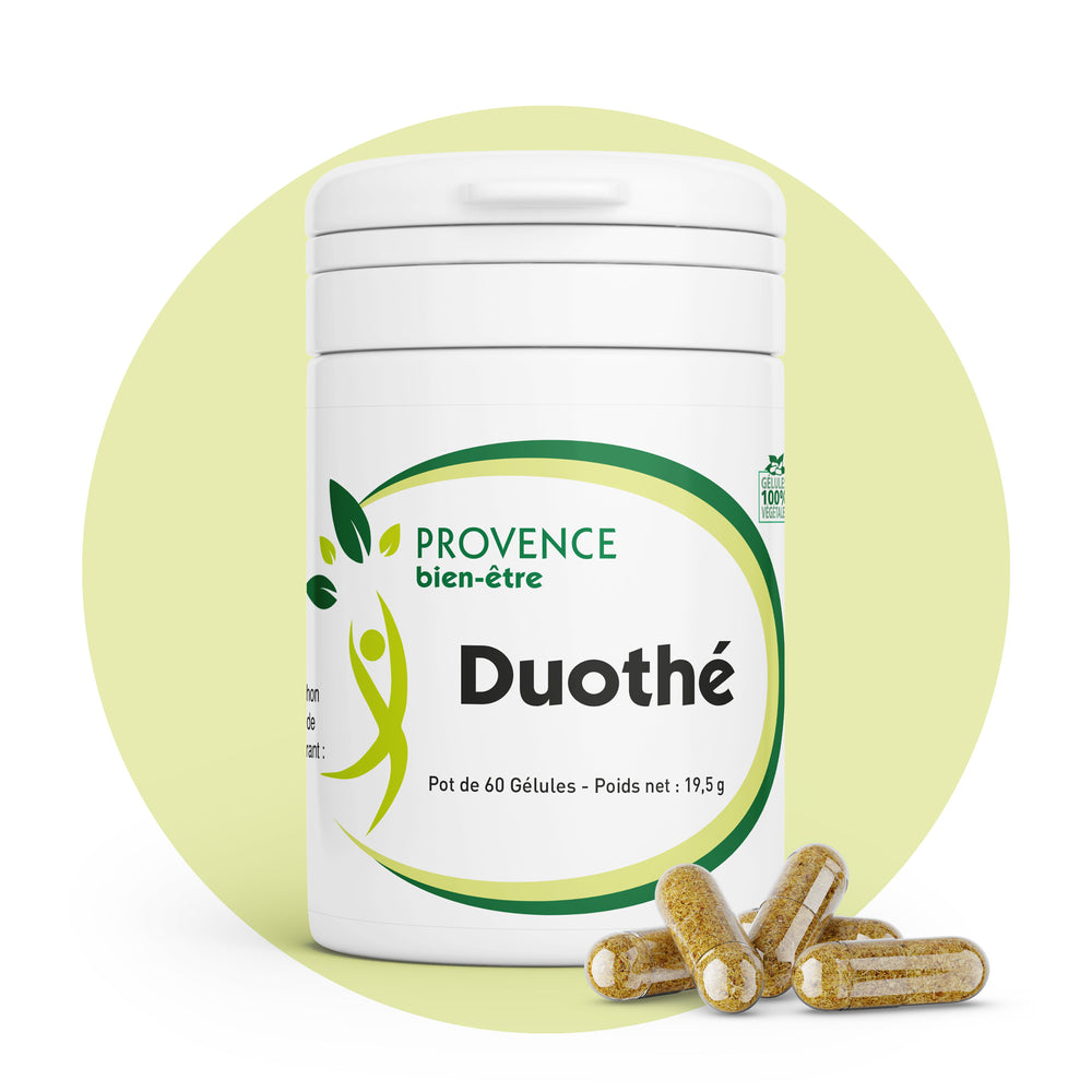 Produits Duothé | la synergie minceur de 2 thés verts | 250 mg d’actifs naturels /gélule | Brûle-graisse et diurétique | Fabriqué en France 🇫🇷