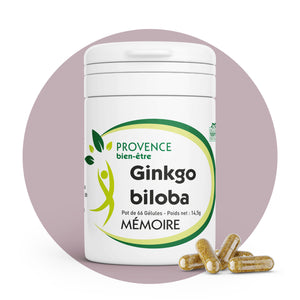 Ginkgo Biloba | Booster intellectuel | 4.2 g d’équivalent de poudre de Ginkgo par jour, Oligoélément Cuivre 100% des besoins quotidiens | Fabriqué en France 🇫🇷
