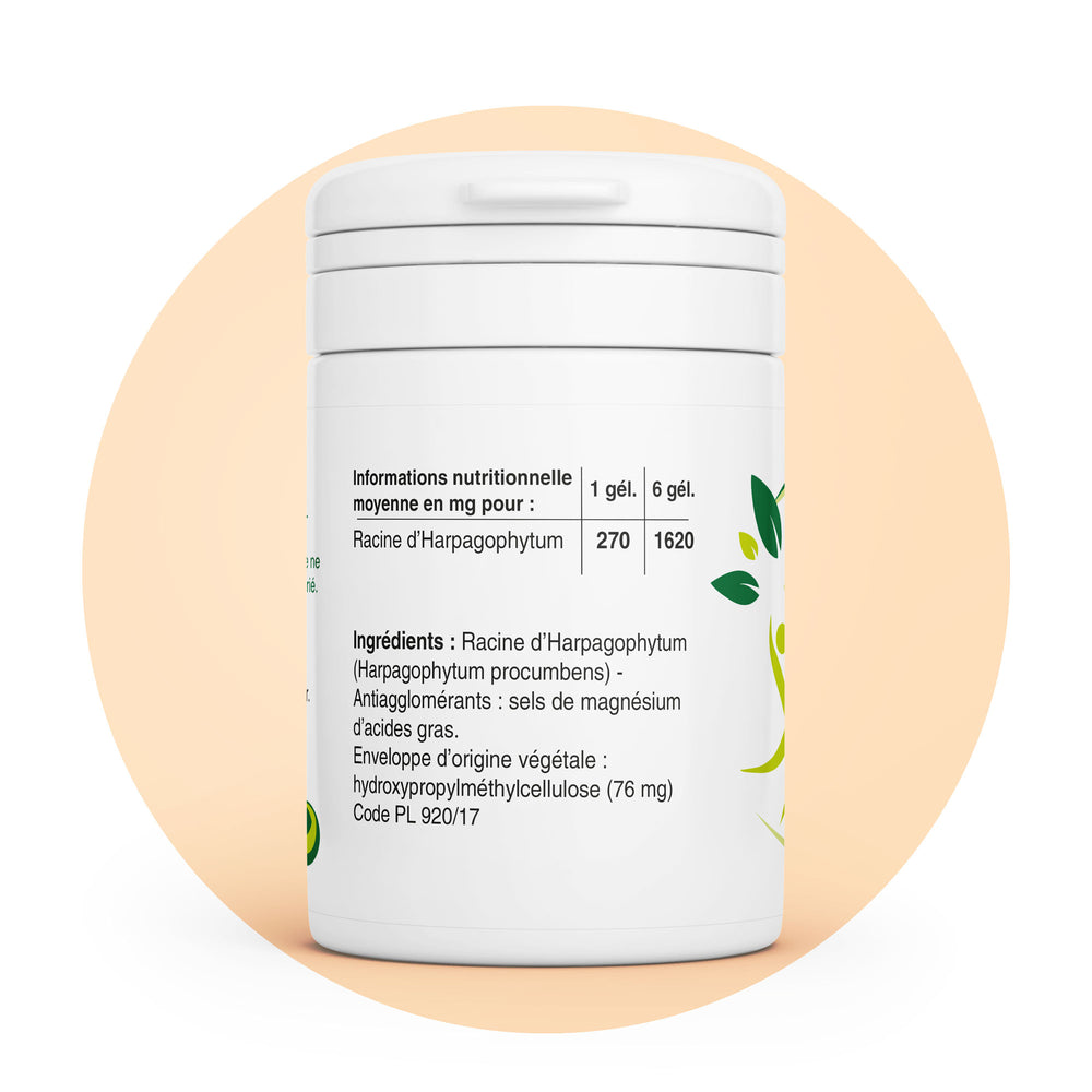 Harpagophytum | Maintenez votre mobilité articulaire 🦵| 1500 mg | Vegan ✅ | Fabriqué en France 🇫🇷