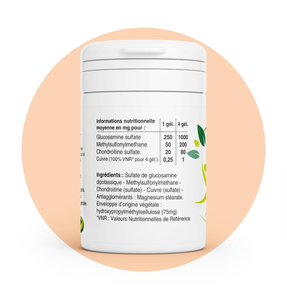 Arti4 | La réponse naturelle 🌱 aux tensions articulaires 🦵 | Glucosamine 1000mg, MSM, Chondroïtine, Cuivre | Fabriqué en France 🇫🇷