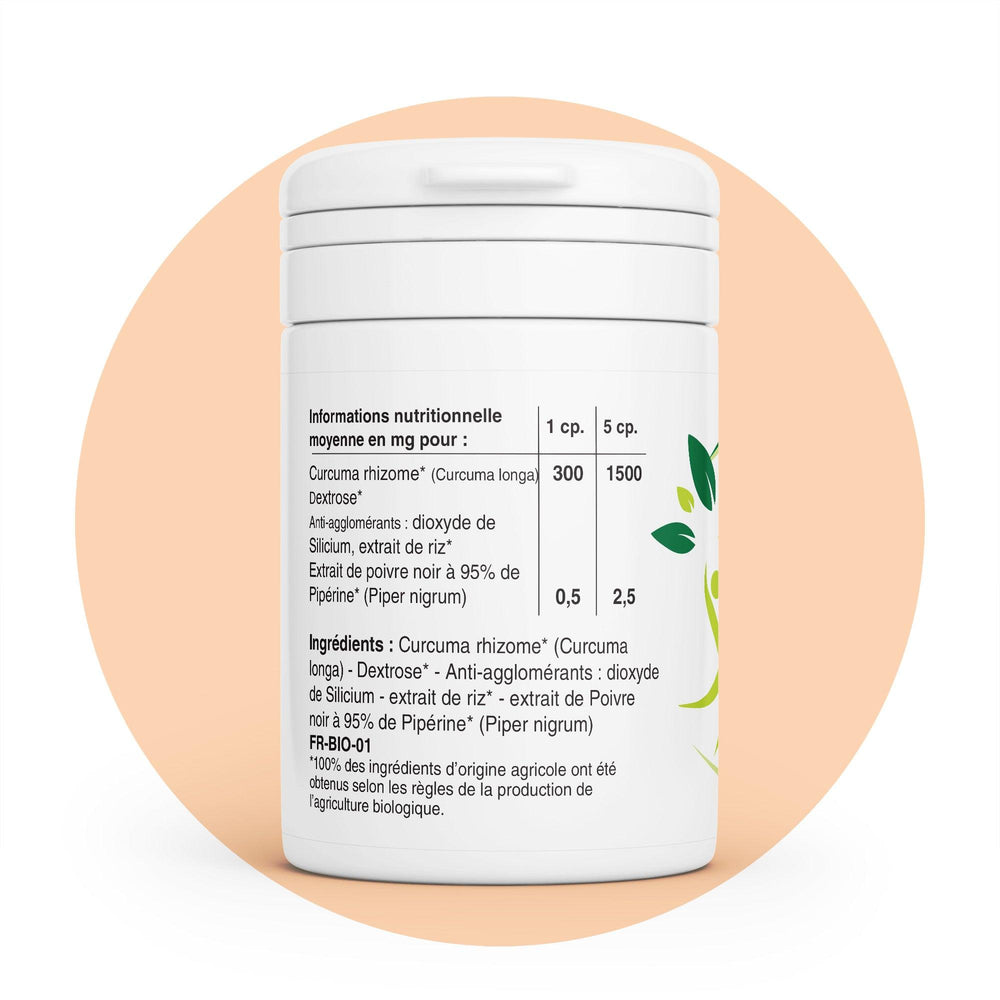 Products Curcuma & Pipérine bio | la racine aux 1000 bienfaits ✨ | 1500 mg de Curcuma & Pipérine 🌱 | Fabriqué en France 🇫🇷