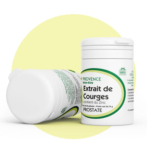 Produits Complexe à l'extrait de courges enrichi au Zinc | Pour la prostate | 4 plantes & 1 oligoélément | Fabriqué en France 🇫🇷