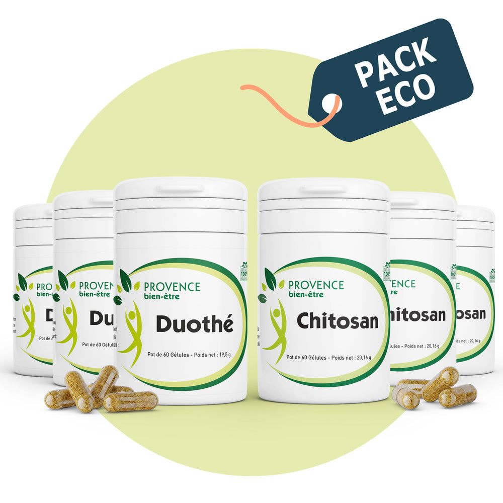 Produits Cure complète minceur | Duothé & Chitosan | Pack Solo ou Duo - 45 ou 90 jours | Fabriqué en France 🇫🇷